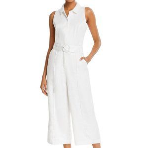 {Guess} Ilaria Cropped Wide-Leg Linen Jumpsuit